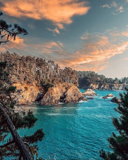 La vista desde los acantilados de Mendocino