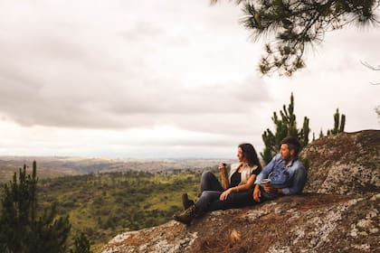 La vista desde los jardines de Broschetto.