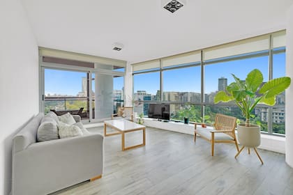 La vista desde un departamento en la Torre Beruti