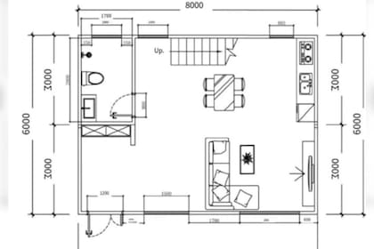 La vivienda cuenta con dos pisos y presenta dos opciones de tamaños, entre 6 y 12 metros