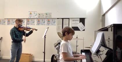 La vivienda de Barcelona tiene un salón de música