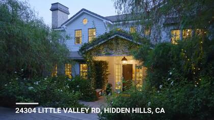 La vivienda está ubicada en Hidden Hills