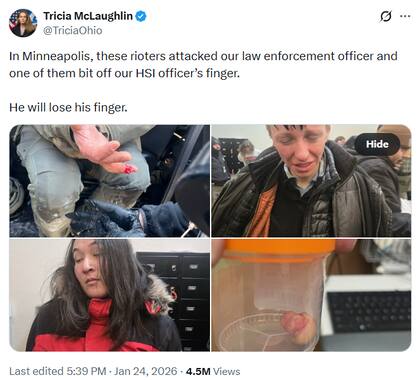 La vocera del DHS, Tricia McLaughlin, apuntó contra los manifestantes