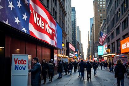 La votación anticipada en Nueva York se desarrolla del 25 de octubre al 2 de noviembre