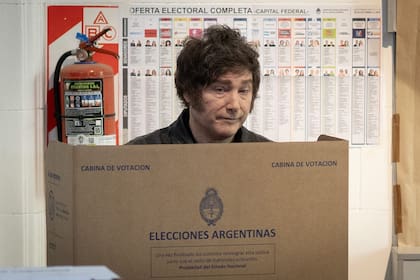 La votación de Milei, hoy, en Almagro