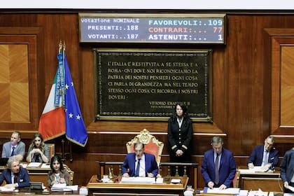 La votación sobre el proyecto de ley que contiene cambios constitucionales para la elección directa del Primer Ministro italiano en el Senado