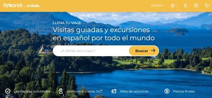 La web de la alianza entre Flybondi y Civitatis