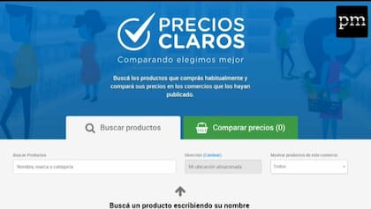 La web de Precios Claros releva productos para permitir comparaciones. Están revisando y aggiornando y revisando los sistemas