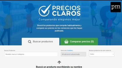 La web de Precios Claros releva productos para permitir comparaciones. Están revisando y aggiornando y revisando los sistemas