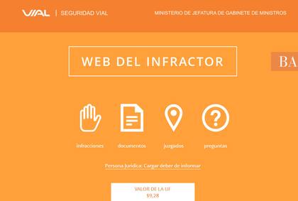La web del infractor, una manera rápida para consultar