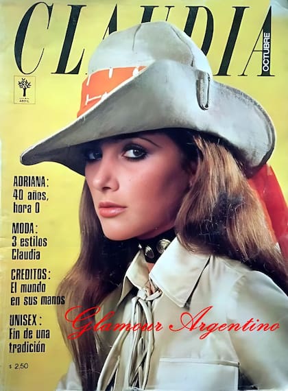 La ya extinta revista Claudia supo tenerla a Angelika Perrone en la tapa. Crédito: Glamour Argentino