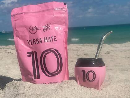 La yerba mate con los colores del Inter de Miami.