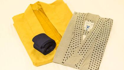 La yukata y el abrigo para la cena