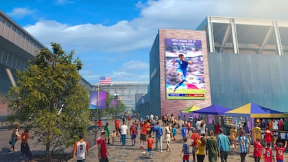 La Zona de Fans de la Copa Mundial NYNJ 26 en Queens, producida por Live Nation, se llevará a cabo en el Estadio Louis Armstrong del 17 al 28 de junio de 2026 (FIFA)