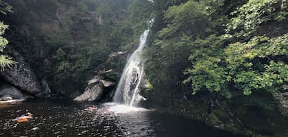 La zona de "los piletones" del río Anisacate.