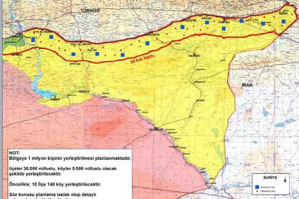 La zona de seguridad separaría el espacio dominado por la milicia kurda