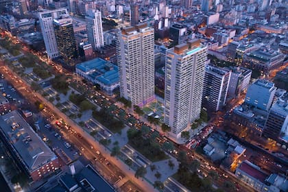 La zona del corredor Huergo, una de las preferidas por los desarrolladores. Ahí se construyen las torres Quartier del Bajo y Huergo 475, de Consultatio y Criba