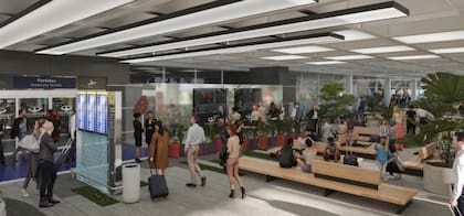 La zona del preembarque de vuelos nacionales en el aeropuerto porteño Jorge Newbery tendrá nuevos sectores gastronómicos y de recreación