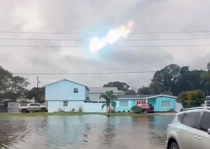 La zona en la que se grabó a la bola de fuego resultó afectada por las tormentas del pasado fin de semana
