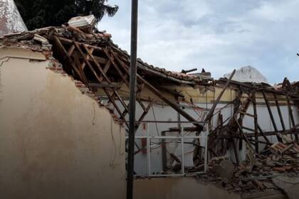 La zona estaba cerrada, pero habitualmente pasan por allí los pacientes y el personal de salud del hospital