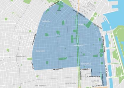 La zona tarifada es la misma que en el sistema anterior