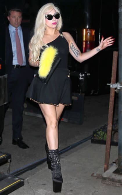Lady Gaga, con tacos altos