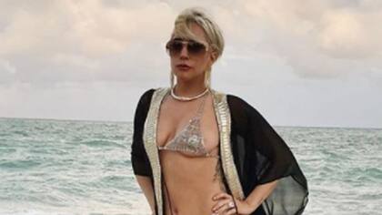Lady GaGa disfruta de las playas de Miami