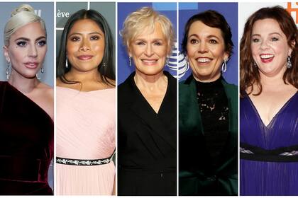 Lady Gaga, Yalitza Aparicio, Glenn Close, Olivia Colman y Melissa McCarthy, nominadas a mejor actriz