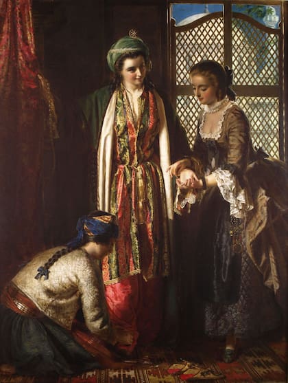 "Lady Mary Montagu en Turquía", obra de Jerry Barrett