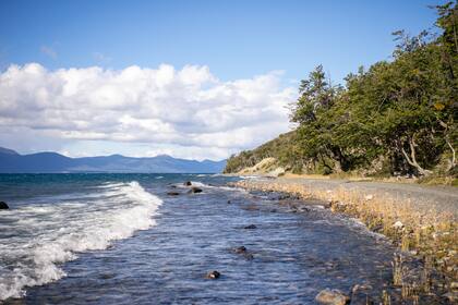 Lago Fagnano, uno de los más grandes de la Patagonia.