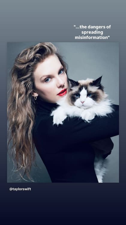 Lali Espósito apoyó a Taylor Swift en redes sociales