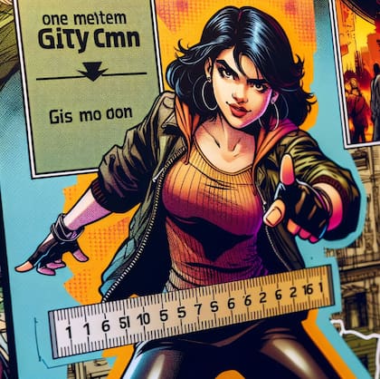 Lali Espósito como un personaje de cómic imaginado por la IA