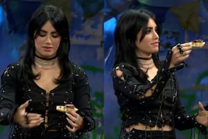 Lali llevó un parrillero al prime time español y explicó en vivo cómo hacer un choripán