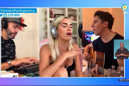 Lali en Unidos por argentina