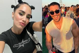 El pícaro gesto de Miguel Ángel Silvestre con Lali Espósito, antes de que ella lo besara en un show