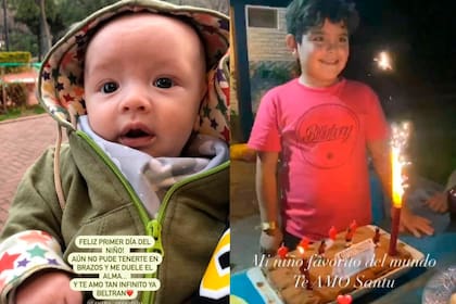 Lali saludó a sus dos sobrinos por el día del niño