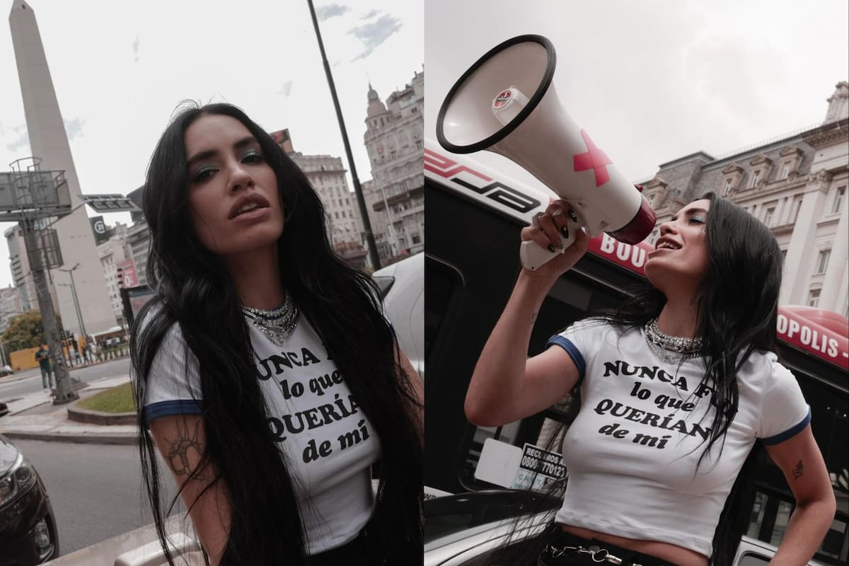 En descapotable y con un megáfono, Lali anunció su nueva canción “No me ...