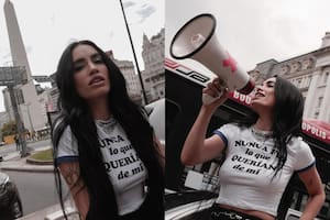 Lali se movilizó por las calles de la Ciudad de Buenos Aires en auto descapotable y con un megáfono para anunciar el lanzamiento de su nuevo tema "No me importa" (Foto: Instagram @lali)