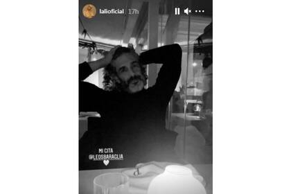 Lali subió una historia de Instagram de Leo en blanco y negro causando un gran revuelo de inmediato. Imagen: @lalioficial 