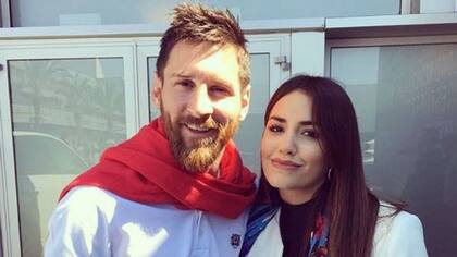 Lali y su foto con Messi