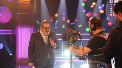 Lanata durante una grabación de su nuevo programa