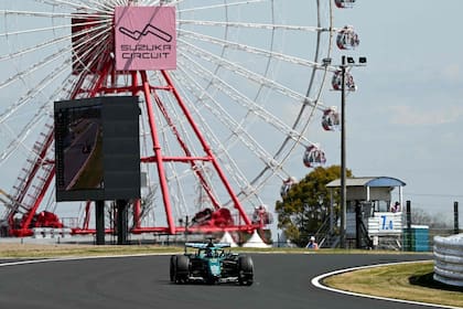 Lance Stroll en el circuito de Suzuka, en Japón, sede de la tercera fecha del calendario de la Fórmula 1, y el gran premio en casa para Honda