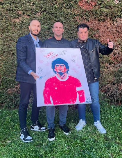 Landi, junto con el Cuchu Cambiasso