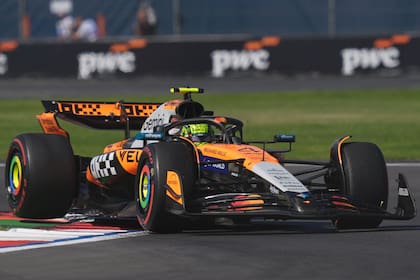 Lando Norris, el ganador en México (AP Photo/Moises Castillo)
