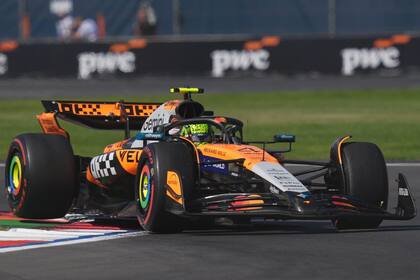 Lando Norris, el líder del campeonato, a bordo de su McLaren