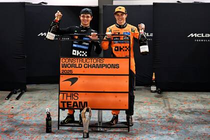 Lando Norris y Oscar Piastri ganaron la Copa de Constructores con MacLaren de manera anticipada