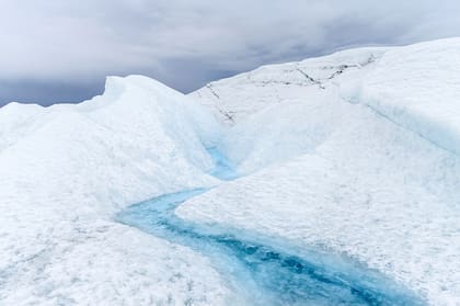 Landscape on the Greenland Ice Sheet near Kangerlussuaq. America. North America. Greenland. Denmark. (Photo by: Martin Zwick/REDA&CO/Universal Images Group via Getty Images)