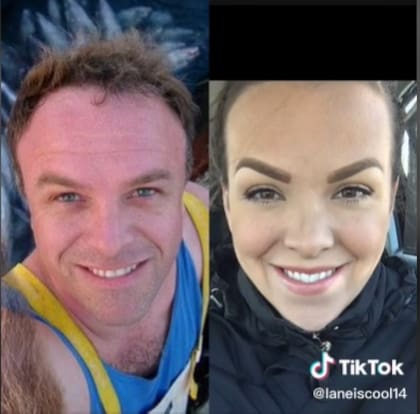 Lane supo quién era su papá biológico gracias a un mensaje