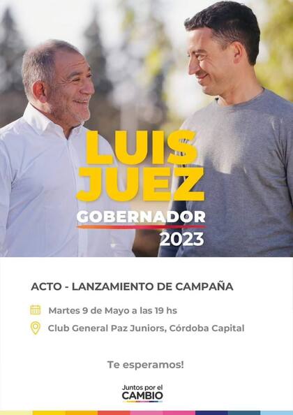 Lanzamiento de campaña de Luis Juez en Córdoba