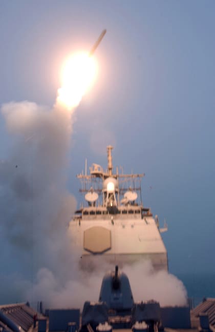 Lanzamiento de un misil Tomahawk (Archivo)